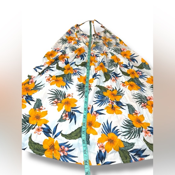 New Look Women's Boho Tropical Pattern Beach Dress/ Cover Up EUC Sz Medium - Picture 8 of 8